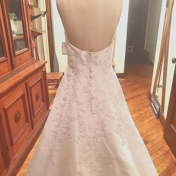 New with tags, Wedding Gown David’s Bridal, bustle was added. - Picture 5 of 9